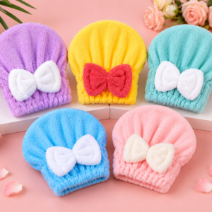 Abbie Marabou Microfiber Hair Drying Cap
